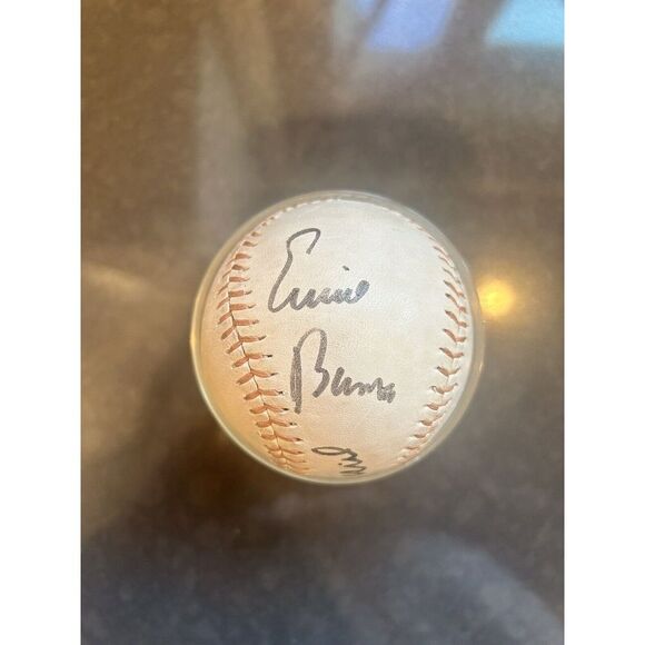 Stan Musial & Ernie Banks HOF Legends Signed Baseball